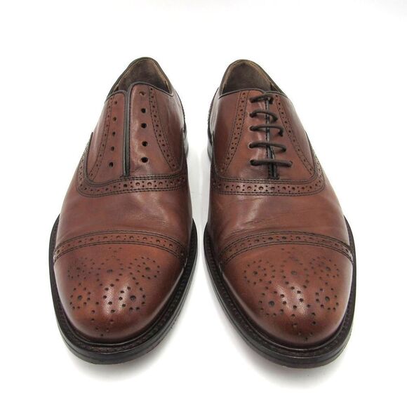 JOHNSTON & MURPHY LEWIS BROWN CAP TOE MEN\'S SHOES SZ 9 main image 7